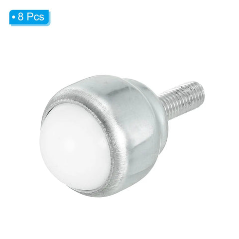 1 Inch Roller Ball Transfer Bearing 8 Pack Nylon Ball Caster Unit Stud Mounted For Conveyor Rollers And Stand Transmission