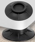Close-up of rubber pad from Four Pack Anti Vibration Washer Pads Rubber Stabilizer Mats for Washing Machines and Dryers Foot Support.