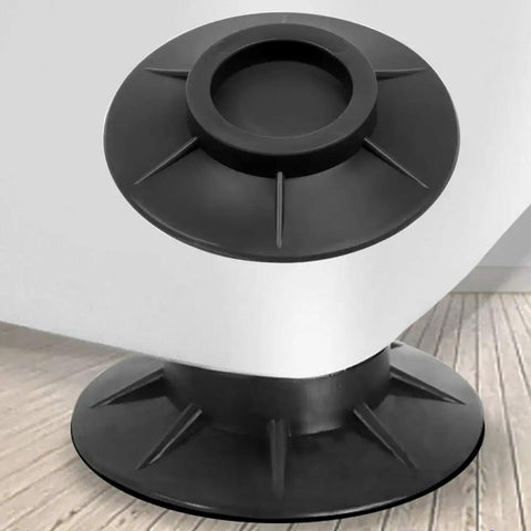 Close-up of rubber pad from Four Pack Anti Vibration Washer Pads Rubber Stabilizer Mats for Washing Machines and Dryers Foot Support.