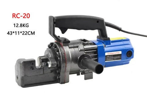 AOXHUGB Portable Electric Rebar Bender And Steel Bar Cutter with copper motor and cutting head, suitable for DIY construction tasks.