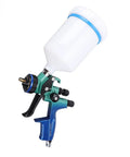 This Savage HVLP Spray Gun Slays On Cabinets And Cars With A 600ml Cup And 1.3mm Nozzle, showcasing ergonomic design and user-friendly controls.