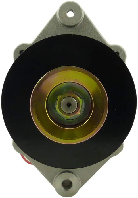 Front view of SAE J1171 Marine Certified Alternator For Cummins Mercruiser Mando Marine Engines With 6 Groove Serpentine Pulley Fits 2.8L To 8.2L 1996 Through 2005 Boat Ready Power Fully Load Tested One Year Warranty