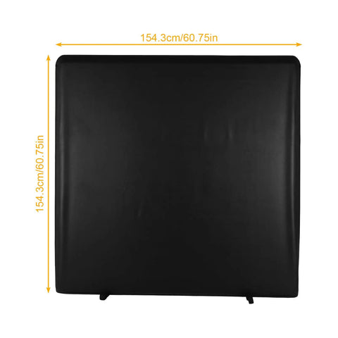 Premium Pull-Lock-Go Tonneau Cover For Ford Ranger 5ft Bed, black cover, measuring 154.3cm/60.75in, waterproof material.