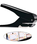 Portable Oval Hole Puncher 1 Inch Hole Size, 10 Sheets Capacity, Adjustable Punch, Positioning Ruler, crafting tool for paper and cards