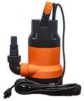 Kick Back While This Heavy Duty Submersible Sump Pump Handles Basement Water With An Automatic Float Switch And Dependable 0.5 Hp Motor For Steady Flow Rates, showcasing the pump's robust design and cable.