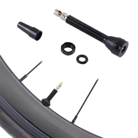 8 Pack Presta Valve Stem Kit 44mm 1.74 Inch Tubeless Valve Tools For Mountain And Road Bikes with removable core