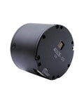 Black dual encoder servo motor with next gen feedback for precise motion in robotics, automation, and industrial controls, compact build