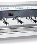 Volumetric Three Group Espresso Machine With Electronic Control Panel Four Programmable Dosing Per Group Temperature Displays