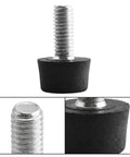 Close-up of 20 Pack M6 Screw On Furniture Leveling Feet With Plastic Base Adjustable Glide for stability on uneven floors