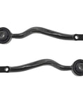 Two New Front Lower Control Arms Pair With Rearward Radius Rods Caster Arm Direct Bolt In For 1998 1999 Lexus GS300 GS400 Replacement Heat Treated For Longevity And Corrosion Protection, black steel suspension arms