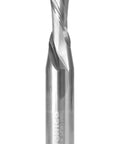 Downcut Router Bit Spiral Two Flute Solid Carbide CNC End Mill Three Eighths Inch Diameter One Half Inch Shank 32251 SC