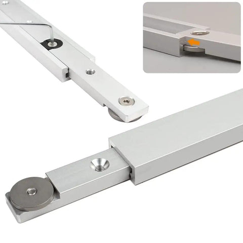 Beefy Aluminum Miter Bar Rail Runner Slider For Table Saw And Router Tables 450mm 17.7in T Slot Track Bar For Jigs Fixtures Sleds