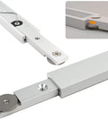 Top Tier Anodized Aluminum Miter Bar And Rail Runner Slider Table Saw Gauge Rod with sealed bearing wheels and mounting detail.
