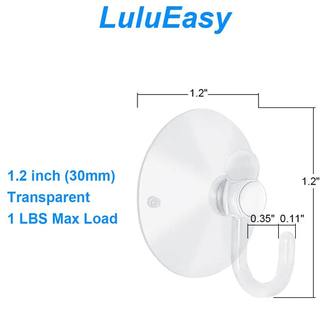 Killer Grip 12 Piece 1.2 Inch Suction Hooks With Transparent Design For Heavy Wall Mounts In Bathrooms Kitchens And Windows Festival Party Decor Uses Durable Reusable No Damage Wall Hacks