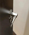 Slick Silver Door Lock Handle Dope Anti Theft For Home Security Modern Furniture Gate Lock Set Interior Door Hardware Built To Last