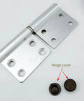 10 Piece Detachable Aluminum Alloy Door Hinges, 4 Inch Heavy Duty Cabinet And Closet Hinge Set with hinge cover