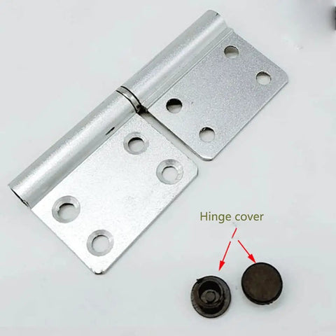 10 Piece Detachable Aluminum Alloy Door Hinges, 4 Inch Heavy Duty Cabinet And Closet Hinge Set with hinge cover