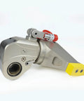 Rock Solid Hydraulic Torque Wrench 1837Nm with alloy body, showing square drive connection and pressure control valve.