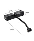 Stainless Steel Hydraulic Door Closer With No Slam Quiet Soft Close And Adjustable Spring Hinge showing dimensions