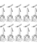 Easy Install Cabinet Locks For Babyproofing 16 Pack White ABS Childproof Locks with sleek design in protective setup