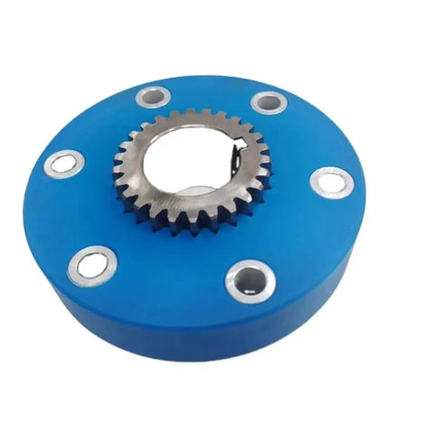 Heavy Duty Compressor Drive Pulley With Premium Sealed Bearings For Carrier X4 7500 and 6600 MT Trucks blue design with metal gear.