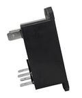 Side view of Beefy Heavy Duty Power Relay 120VAC 30A DPST NO 2 Form A 6-Pin General Purpose Relay For Industrial Automation And High Current Switching