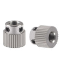 Stainless Steel Extruder Drive Gear Set 36 Teeth, Beefed Up 3D Printer Replacement Parts For Ender 3 Series And CR10 Line, close-up view