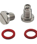 Straight Screw Kit For Outboard Motors 9.9 To 300 HP Boat, Built To Last Oxidation Resistant Construction, Easy Mounting, Fits Wide Range Of Hull Shapes, Replacement For 688 45341, silver screws and red washers