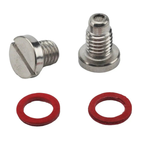 Straight Screw Kit For Outboard Motors 9.9 To 300 HP Boat, Built To Last Oxidation Resistant Construction, Easy Mounting, Fits Wide Range Of Hull Shapes, Replacement For 688 45341, silver screws and red washers