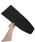 Heat Resistant Welding Sleeves Built For The Daily Grind Provide Flame Proof Arm Guards With.Snug Hook And Loop Closure To Keep Hands And Forearms Covered While You Grind In Black, shown being held.