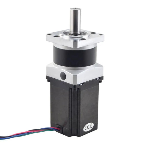 Nema 23 Stepper Motor 76.5mm with 10:1 MG Series Planetary Gearbox, 30 Arcmin Backlash, built-in shaft coupling, high torque