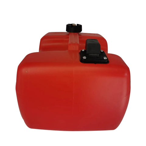 Portable Boat Fuel Tank 12L 3 Gallon Marine Fueling Tank Replacement For Outboard Motor with red HDPE construction