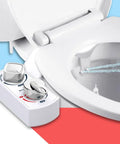 Fresh Water Bidet Toilet Seat Attachment With Dual Nozzles No More Wiping Easy Install Non Electric Adjustable Pressure Universal Fit