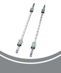 HGR20 1000mm Linear Guide With SFU1605 1000mm Ball Screw Kit showing two linear rails for precision bending machines