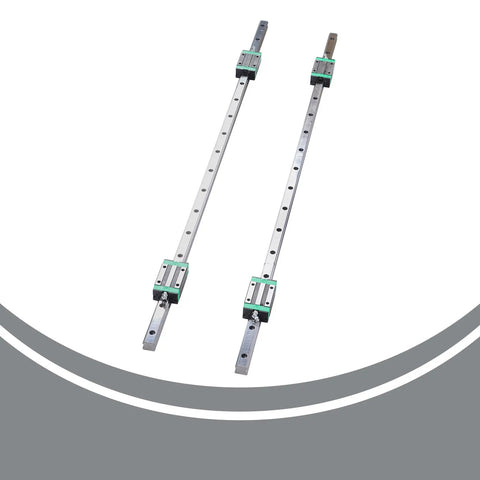 HGR20 1000mm Linear Guide With SFU1605 1000mm Ball Screw Kit showing two linear rails for precision bending machines