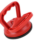 Heavy Duty Glass Suction Cup Lifter With Ergonomic Abs Handle And Tight Locking Mechanism For Moving Tiles Sheets And Panels Like A Boss With Unshakable Grip All Day Long, side view with red handle.
