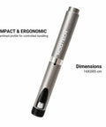 Metal Research Pen V2 With Precision Dial For Real Lab Work, 60-Setting Adjustable Control, Aluminum Body, Pro Grade Instrument