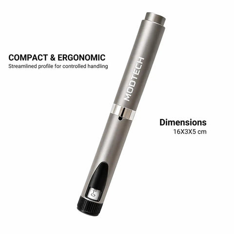 Metal Research Pen V2 With Precision Dial For Real Lab Work, 60-Setting Adjustable Control, Aluminum Body, Pro Grade Instrument