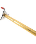 No Sweat Ladder Free Smoke Transducer Assembly Tool With Heavy Duty Aluminum Alloy Fire Alarm Sensor Disassembly Kit showing golden pole with red grips.