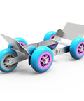 Heavy Duty Vehicle Moving Dolly No Slip Rubber Steel Pro Car Mover Skate For Garage Transport Polycarbonate Wheel Casters Motorcycle Shifting Built Rock Solid Reliable Gear For Mechanics And Drivers Nailing The Job In Shop, steel dolly with blue wheels