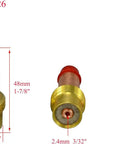 Gas Lens TIG Kit With Big Diameter Collet Bodies 45V26 And 10N24 for PTA DB SR WP Torch showing specifications and dimensions