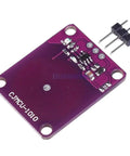 Capacitive Touch Button Switch Module For Arduino One Channel Proximity Sensor, Plug And Play PCB, purple board top view