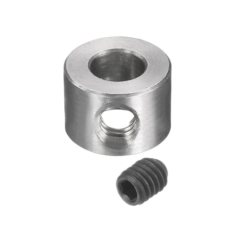 12 Pack 5mm Bore Stainless Steel Shaft Collars With Set Screws 10mm Outside Diameter 7mm Wide Landing Gear Stopper Wheel Collar