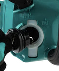 Close-up of the 16 Inch 40V Max Brushless Top Handle Electric Chainsaw Kit With 4Ah Battery showing the oil fill cap.