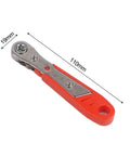 Sumsoctober 105 Piece Screwdriver Bit Set With 36-Tooth Chrome Vanadium Alloy Steel Mini Ratchet Tool Kit For All Your Heavy Duty DIY Home Repairs And Professional Mechanics gigs That Get The Job Done. 110mm mini ratchet, 19mm head, red handle
