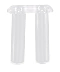Eyeglasses Plug Kit For Rimless Frames Plastic Buckle Repair Accessories Grab And Go 200 Pieces Easy Push In Install Quick Fix No Tools Needed Secure Fit Durable Travel Ready Clear Finish close-up view