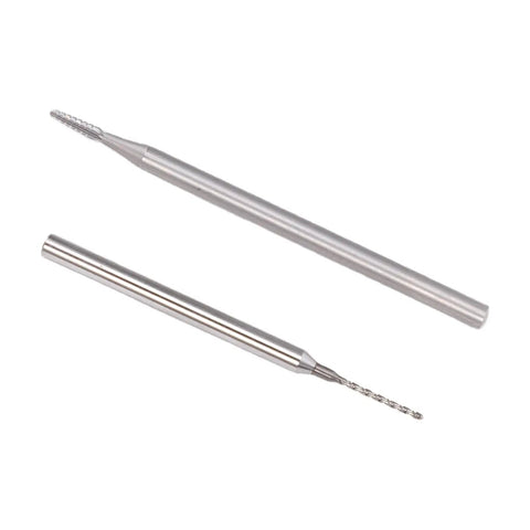 Premium Tungsten Steel Screw Extractor Kit For Knocking Out Stripped Broken Phone Screws 1.3Mm Drill Bit Tool, two extraction tools.
