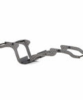 Beefed Up Carbon Fiber Chassis Kit for Rock Crawling Rigs with High Clearance and 3mm Laser Cut Build shown from the side.