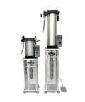 Small Vertical Injection Molding Machine For Quick Turnaround Prototyping And Diy Workshops Featuring Hassle Free Handling Automatic Return And Rock Solid Plastic Output, showcasing two vertically arranged models.