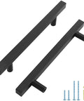 Matte Black Cabinet Handles 30 Pack 5 Inch Square Drawer Pulls Modern Kitchen Hardware Durable Construction Easy Install